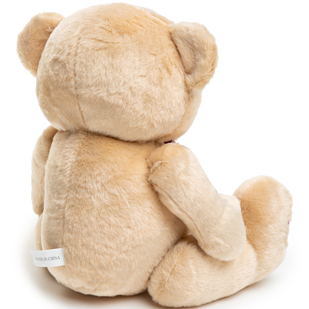 Мишка плюшевый бежевый 25х20