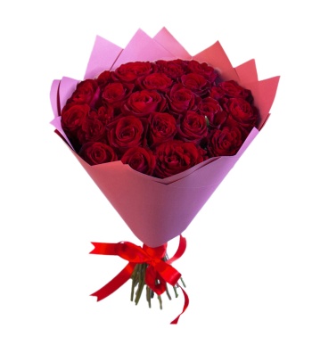 Букет из 25 красных роз