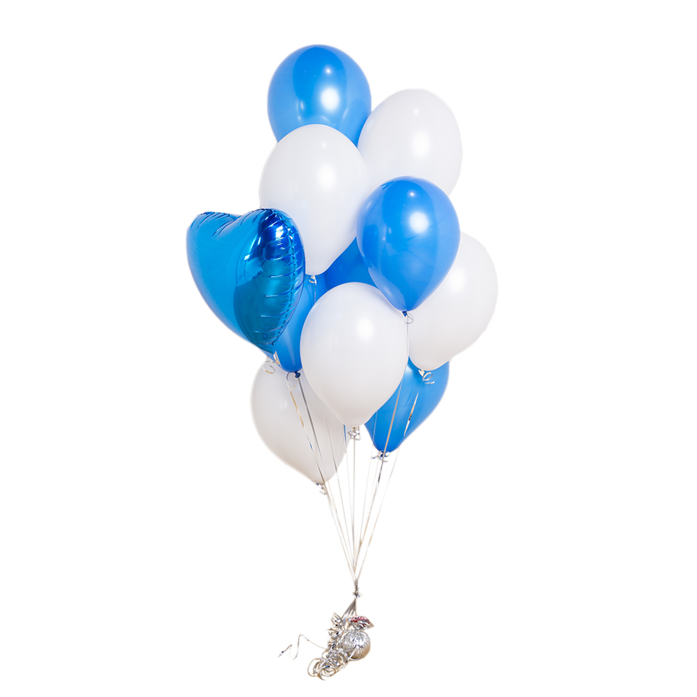 Букет из шаров Синий акцент