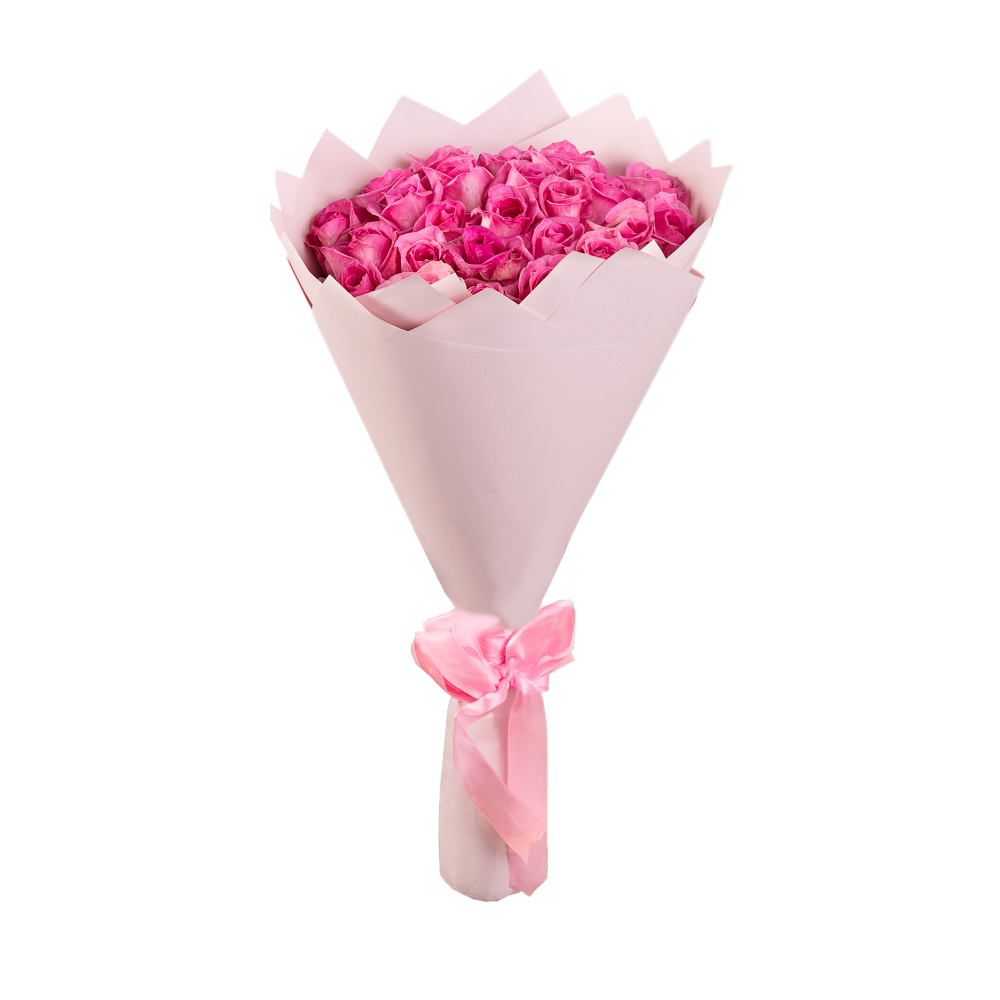 Букет из 25 розовых роз