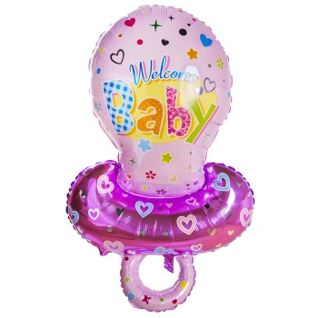 Шар соска-пустышка розовая