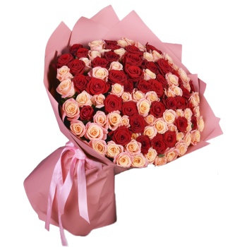 101 микс розы premium 60 см