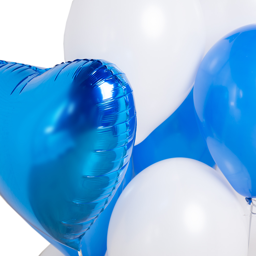 Букет из шаров Синий акцент