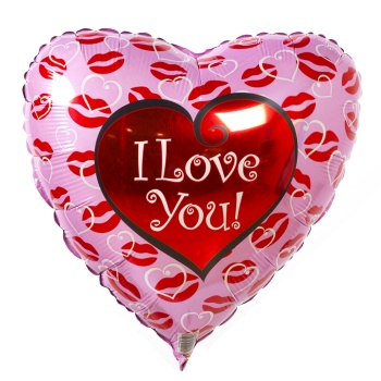 Фольгированный шар Сердце I Love you