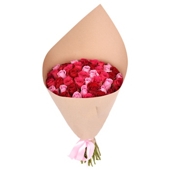 Букет из 51 розы ягодный микс