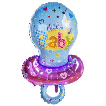 Шар соска-пустышка голубая